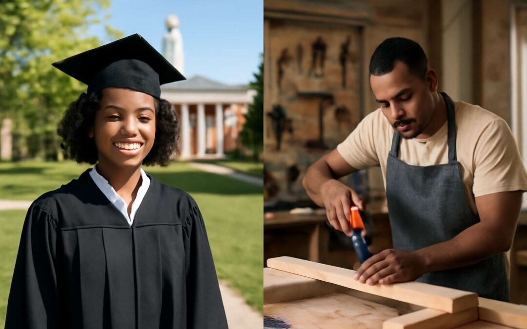 Which path is best for you: college education vs trade school for value, speed, and outcomes.